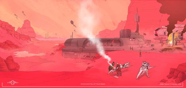 Star Ascent: Nova Sepes Environment Key Art