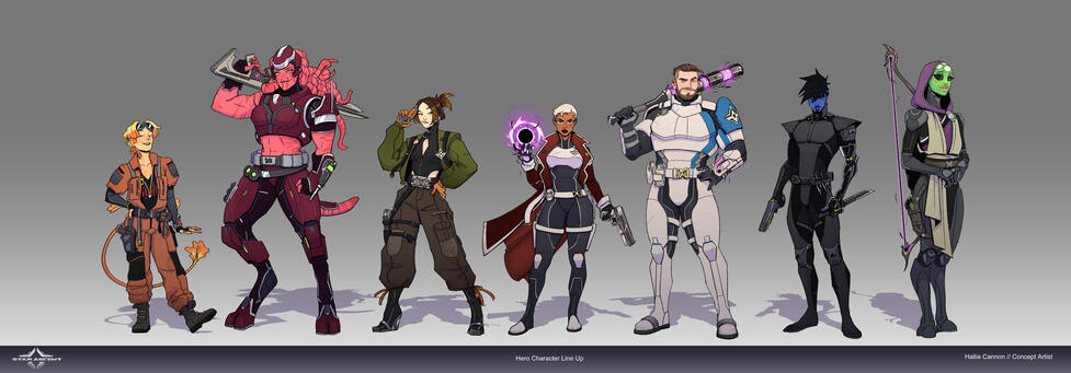 Star Ascent: Hero Character Line Up