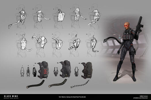 Black Wing: Tech Marine Back Pack