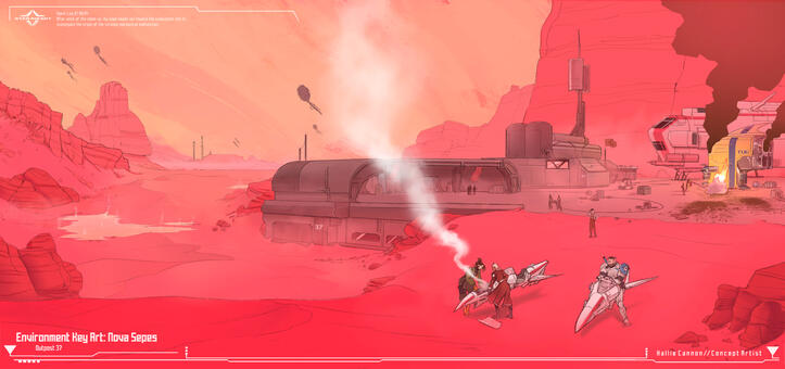 Star Ascent: Nova Sepes Environment Key Art
