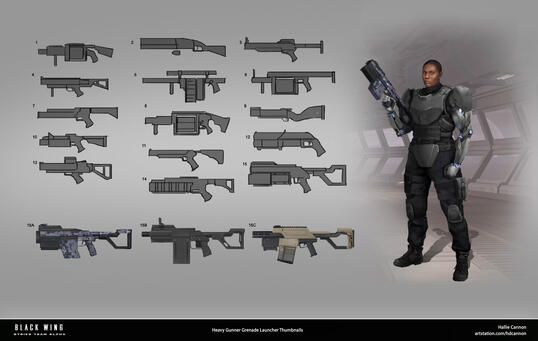 Black Wing: Strike Team Alpha Heavy Gunner Weapon